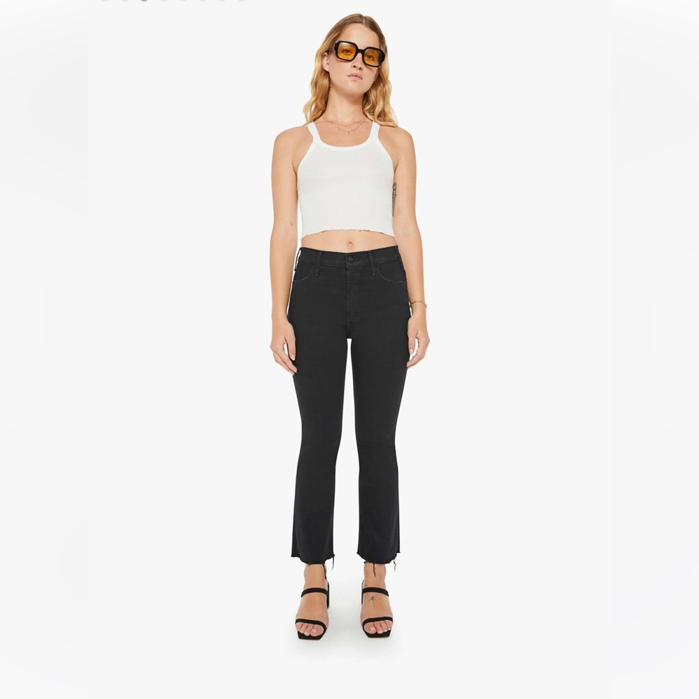 MOTHER Black Ankle Jeans